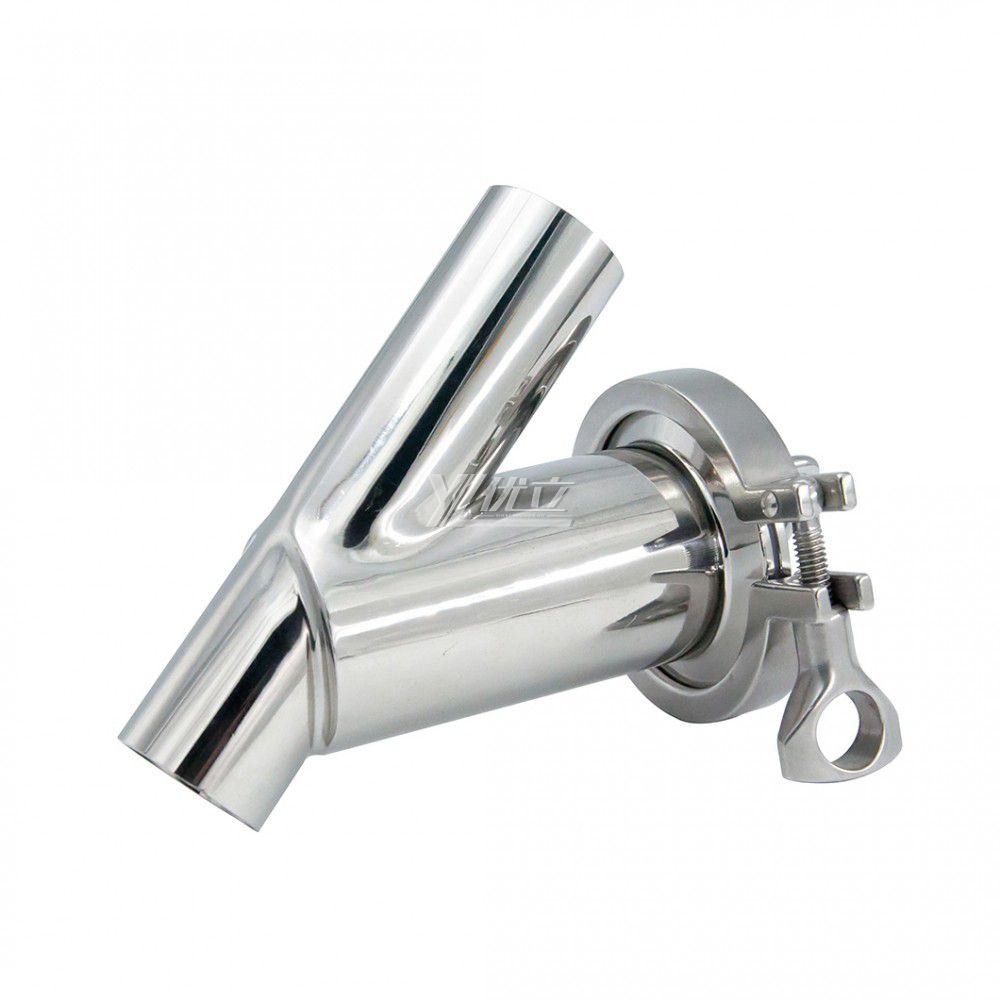 YOULI Hygienic Food Grade SS 304 316L Stainless Steel Milk  Beer  Honey Sanitary Y Type Butt-welded Strainer  Filter
