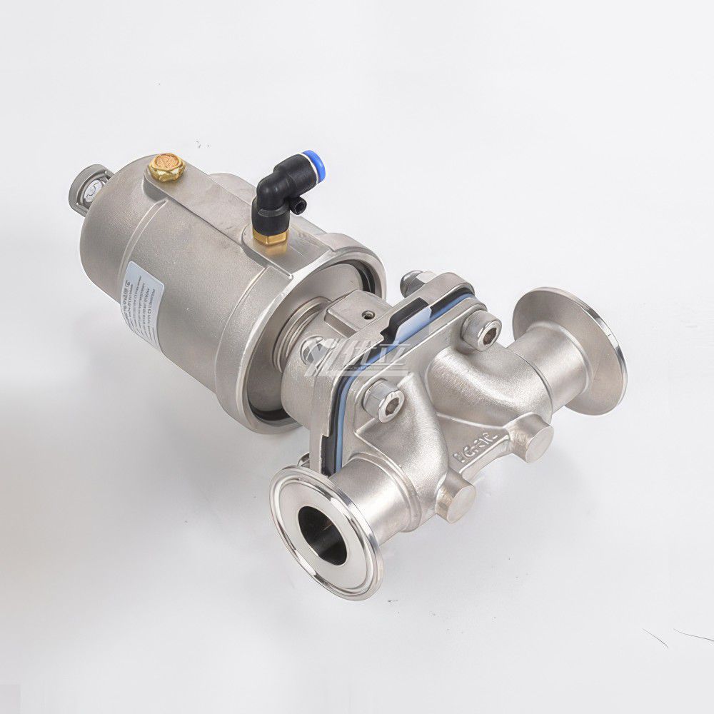 YOULI Hygienic Food Grade Sanitary Stainless Steel 316L Biological Tri Clamped Pneumatic Diaphragm Valve Pneumatic