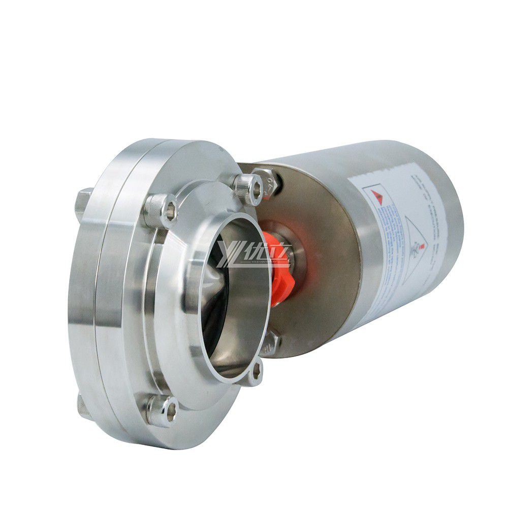 Stainless Steel Sanitary Pneumatic Air Operated Butterfly Valve