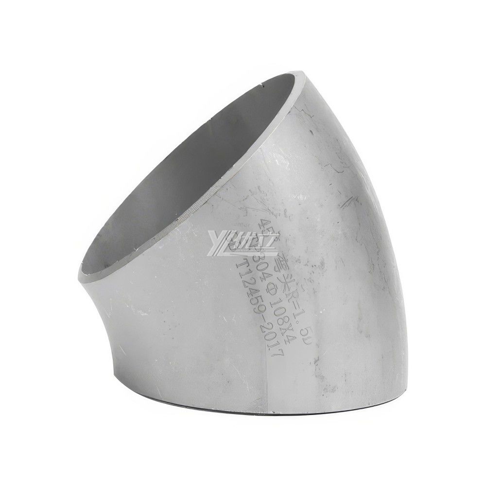 YOULI Industrial Shot Blasting Pickling Stainless Steel ANSI SCH40-SCH160  304 SS316L Pipe Fitting 45 Degrees Butt Welding Elbow