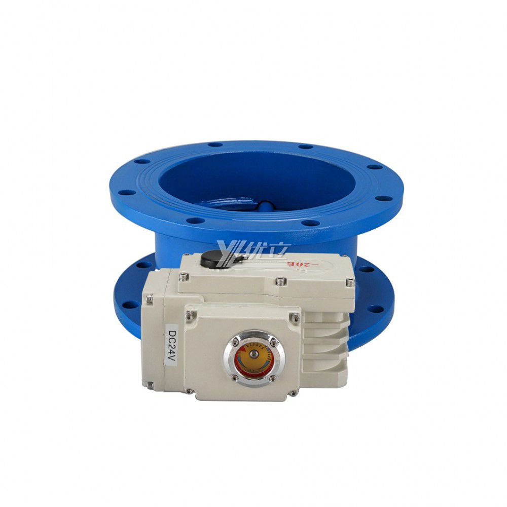 YOULI ANSI 150LB JIS 10K Pn16 Carbon Steel WCB High Temperature Motorized AC220V Electric Aeration Flanged Butterfly Valve