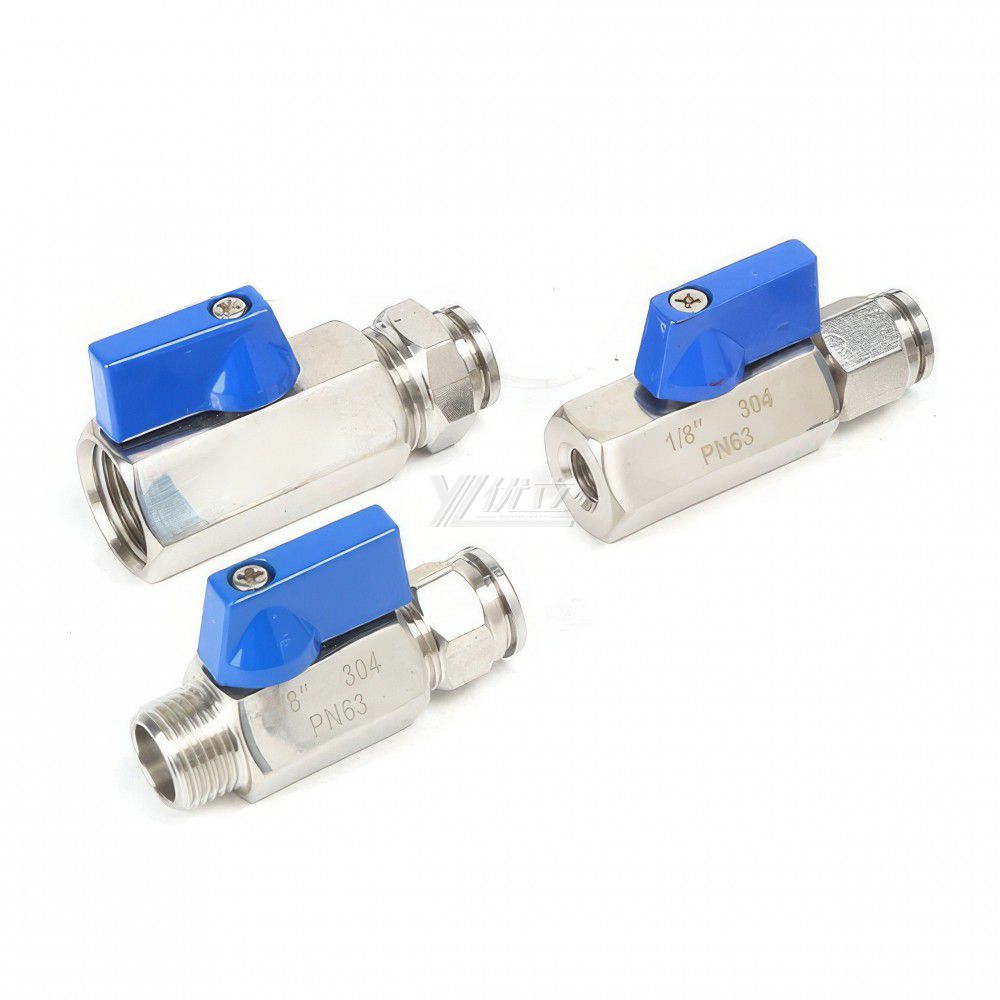 YOULI 1/8" 1/4" NPT BSP 1000WOG PN63 304 316 Stainless Steel Manual Quickly Plug Mini Ball Valve