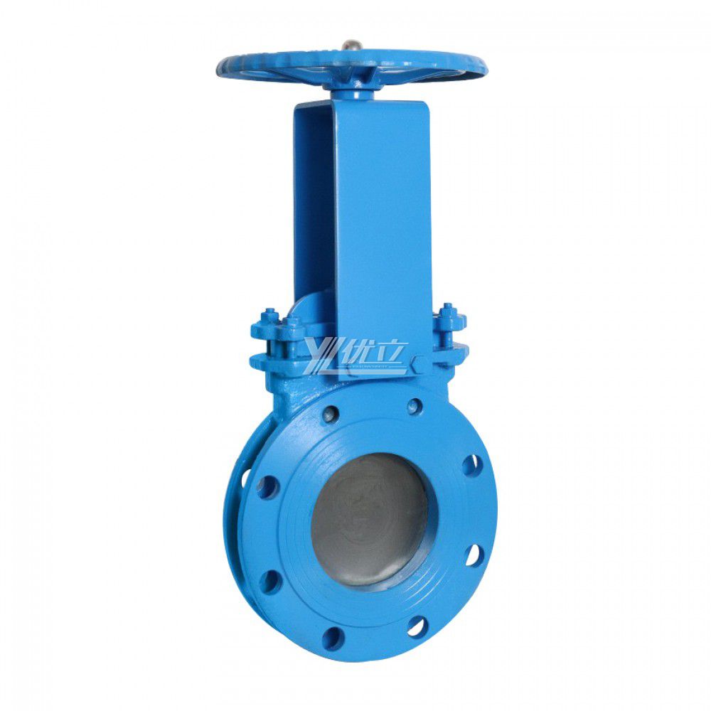 YOULI Stainless Steel ANSI 150LB  304 316 JIS 10K-20K 1.6mpa WCB Rising Stem Manual Flange Knife Gate Valve