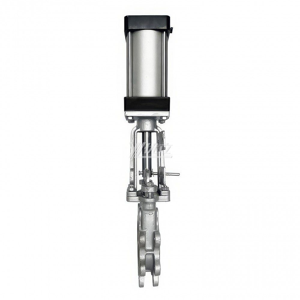 YOULI High Temperature ANSI 150LB Stainless Steel 304 316 JIS 10K 1.6mpa WCB Pneumatic Actuator Wafer Knife Gate Valve
