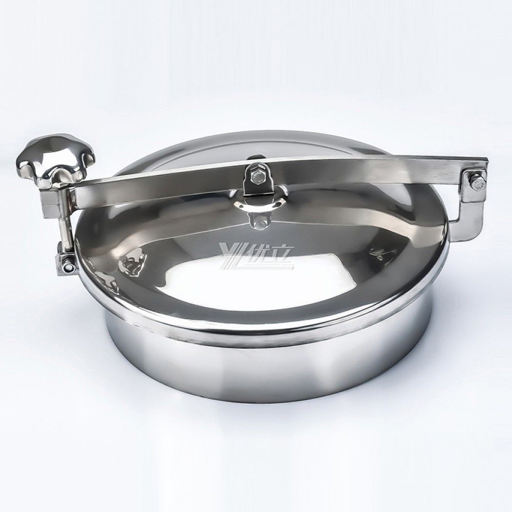 YOULI Hygienic Food Grade SS 304 316L Stainless Steel Cover No Pressure Tanks Sanitary Round Outward Manway Manhole