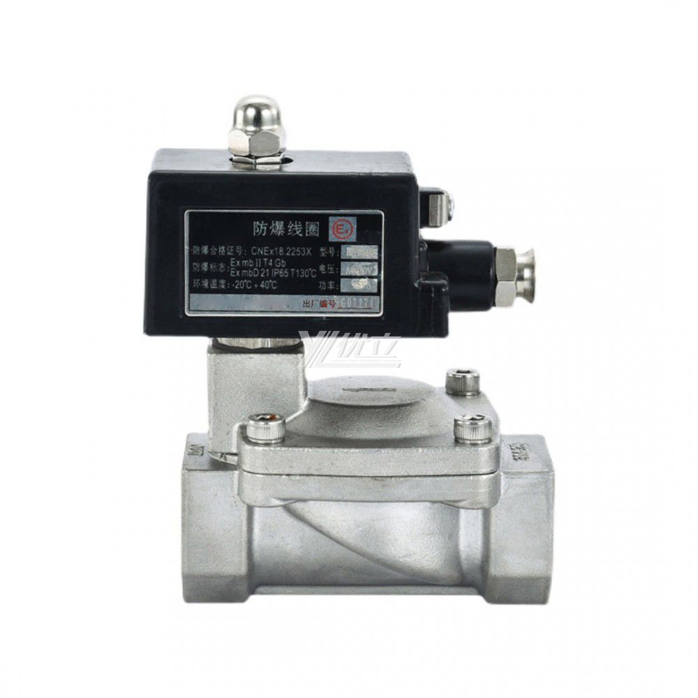 YOULI SLP Stainless Steel 304 316 Two Way Npt Bsp AC220V DC24V Water Oil Gas Straight Female Thread Pilot Solenoid Valves