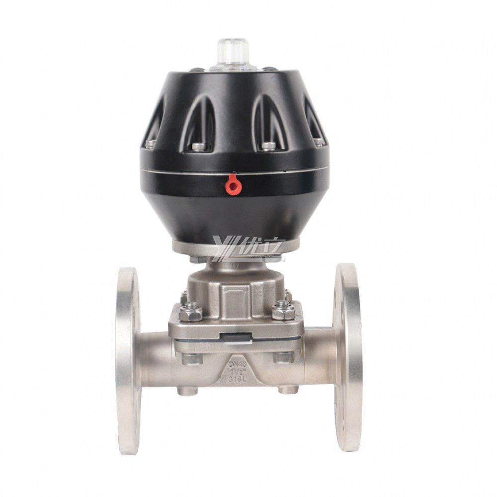 YOULI G641F Stainless Steel ANSI 150LB 304 316 JIS 10K-20K 1.6mpa WCB Flange Pneumatic Diaphragm Valve