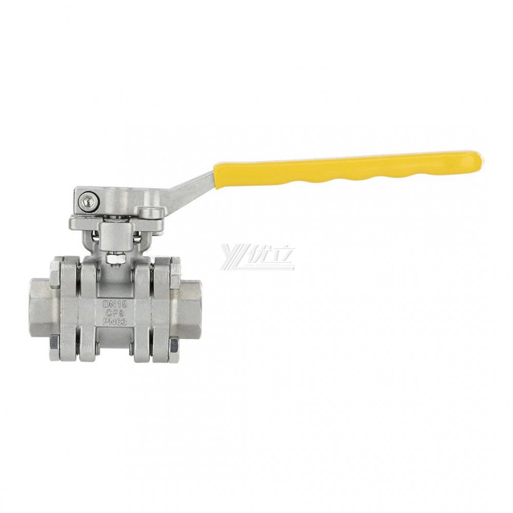 YOULI High Temperature  NPT BSP 2000wog PN63 Stainless Steel 304 316 Manual High Pressure 3PC Thread Ball Valve