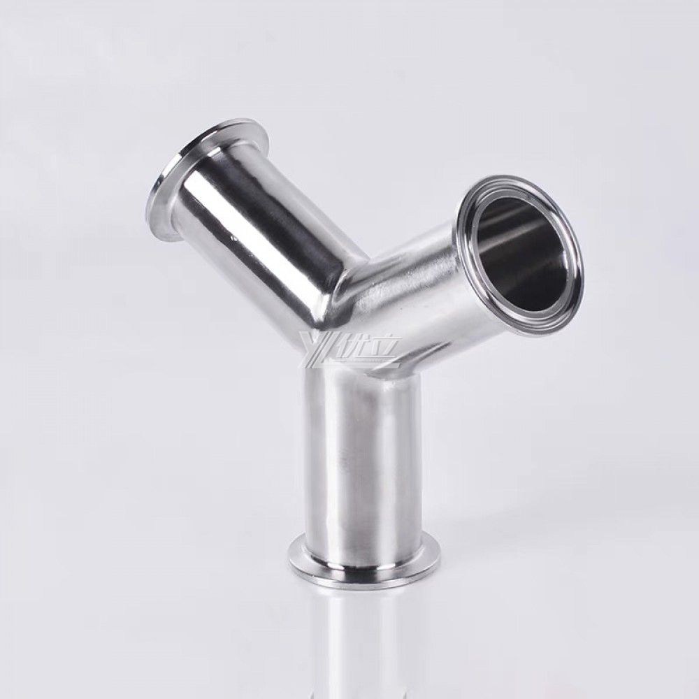 YOULI Hygienic Food Grade Sanitary Stainless Steel 304 SS316L 3A SMS DIN Y Type Clamping Tee
