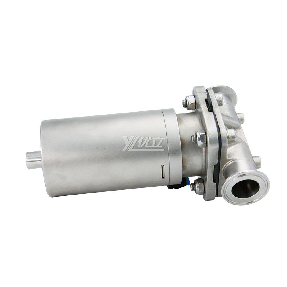 YOULI Hygienic Food Grade Sanitary all Stainless Steel 316L Pharmaceutical Biological Membrane  Pneumatic Diaphragm Valve