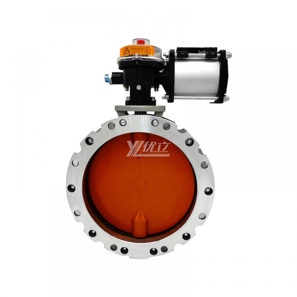 YOULI V1fs V2fs Aluminum Alloy Powder Concrete Mixing Plant DN100 DN600 Pneumatic Double Single Flange Dust Butterfly Valve