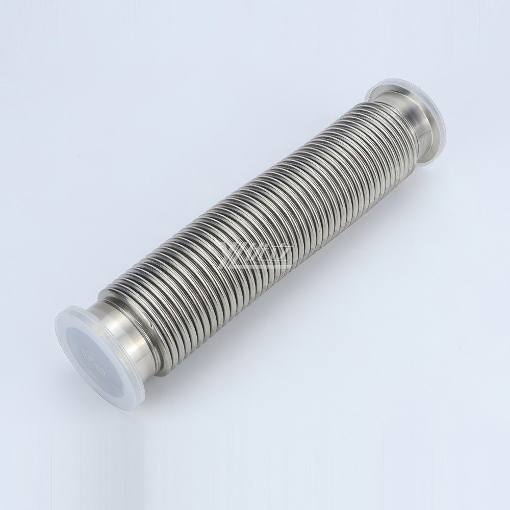 YOULI Food Grade Sanitary Stainless Steel 304 SS316L KF16 KF25 KF40 100-4000mm KF Pipe Fitting Vacuum Sylphon Bellows Fittings