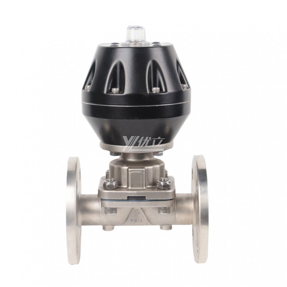 YOULI G641F Stainless Steel ANSI 150LB 304 316 JIS 10K-20K 1.6mpa WCB Flange Pneumatic Diaphragm Valve