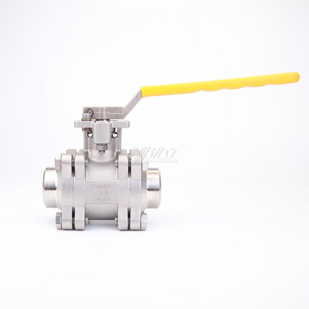 YOULI High Temperature  NPT BSP 2000wog PN63 Stainless Steel 304 316 Manual High Pressure 3PC Welded Ball Valve