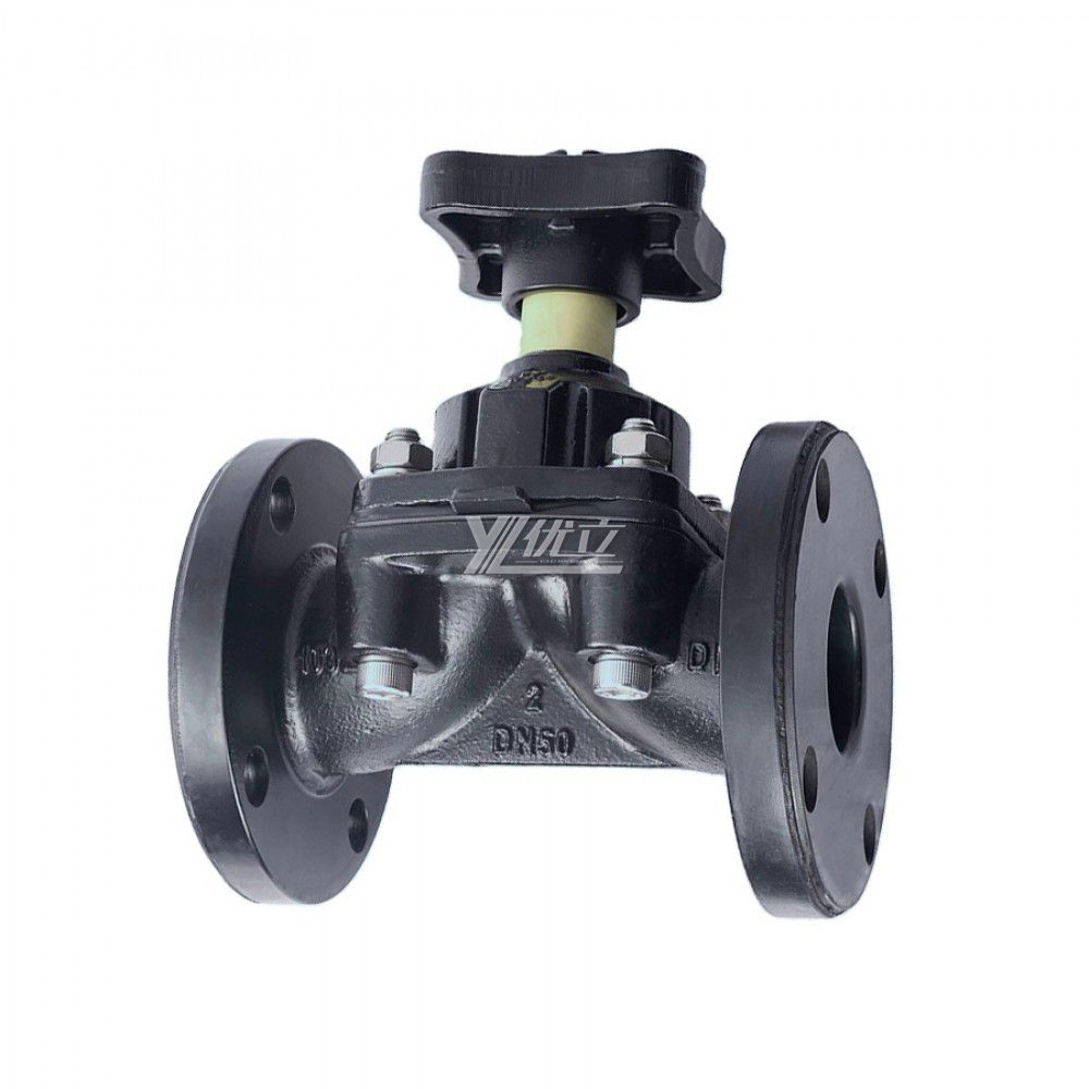 YOULI EG41J Stainless Steel BS ANSI 150LB 304 316 Cast Iron  WCB Manual Rubber Lined Flange Diaphragm Valve