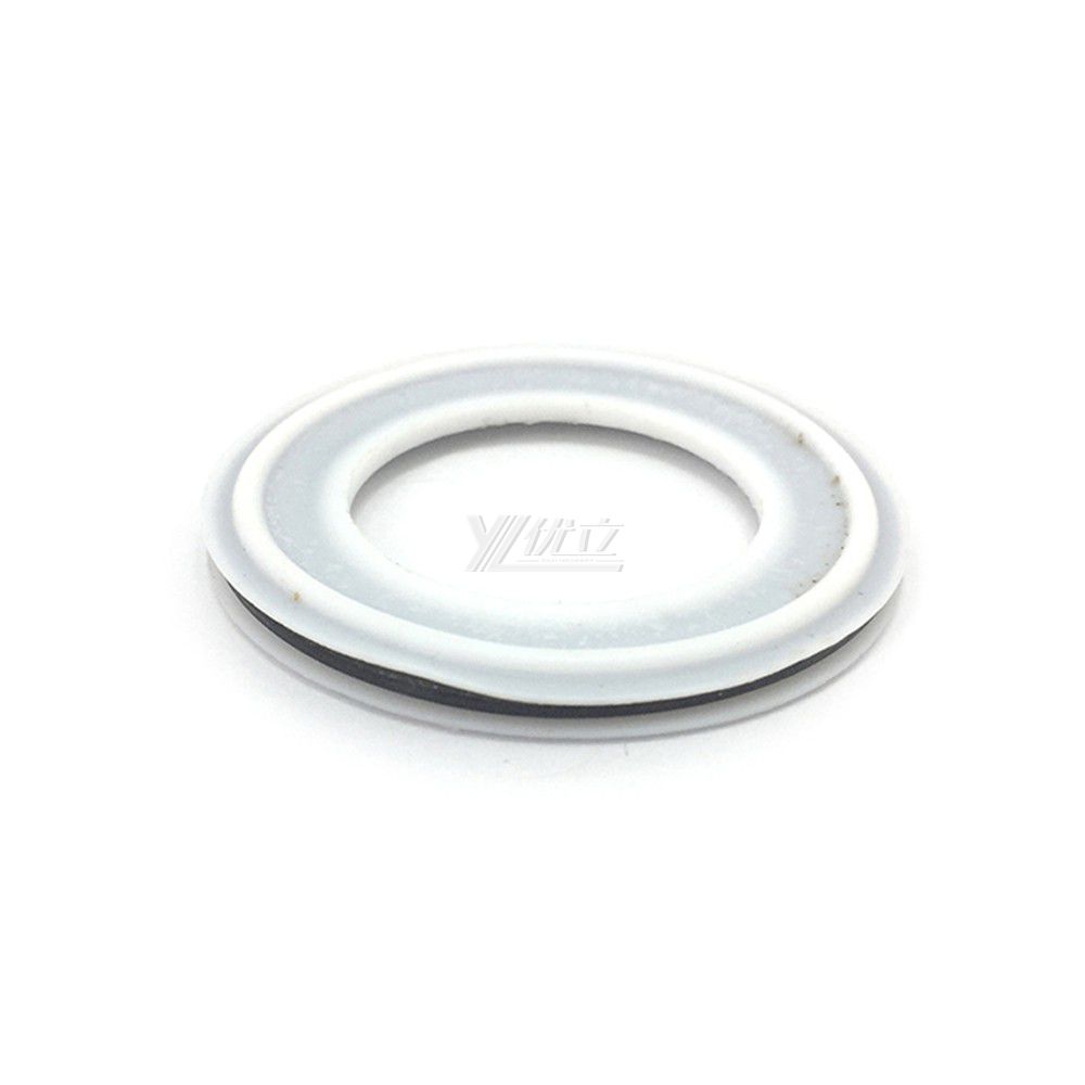 Sanitary Tri Clamps White PTFE Seal with 100 Mesh Screen