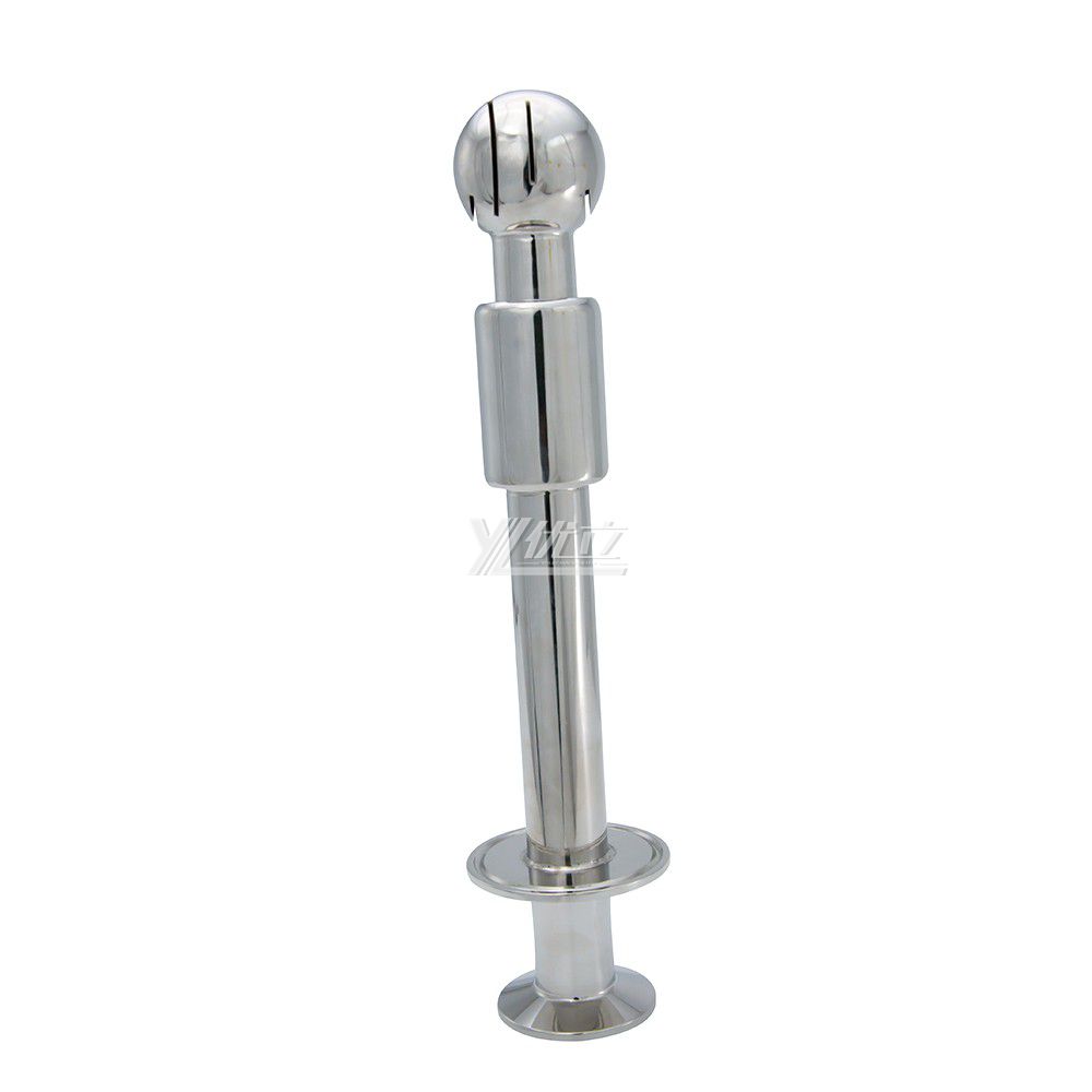 Stainless Steel Ss304 Double Tri Clamp Rotary Tank Washing Ball