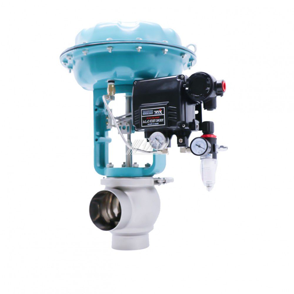 Stainless Steel Sanitary Electric -Pneumatic Flow Regulating Valve