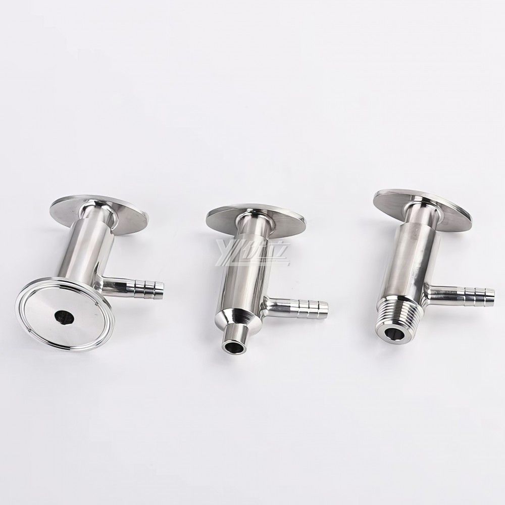 YOULI Professional Manufacture Hygienic Food Grade Sanitary Medical Stainless Steel 304 316L Manual Welded Sample Valve