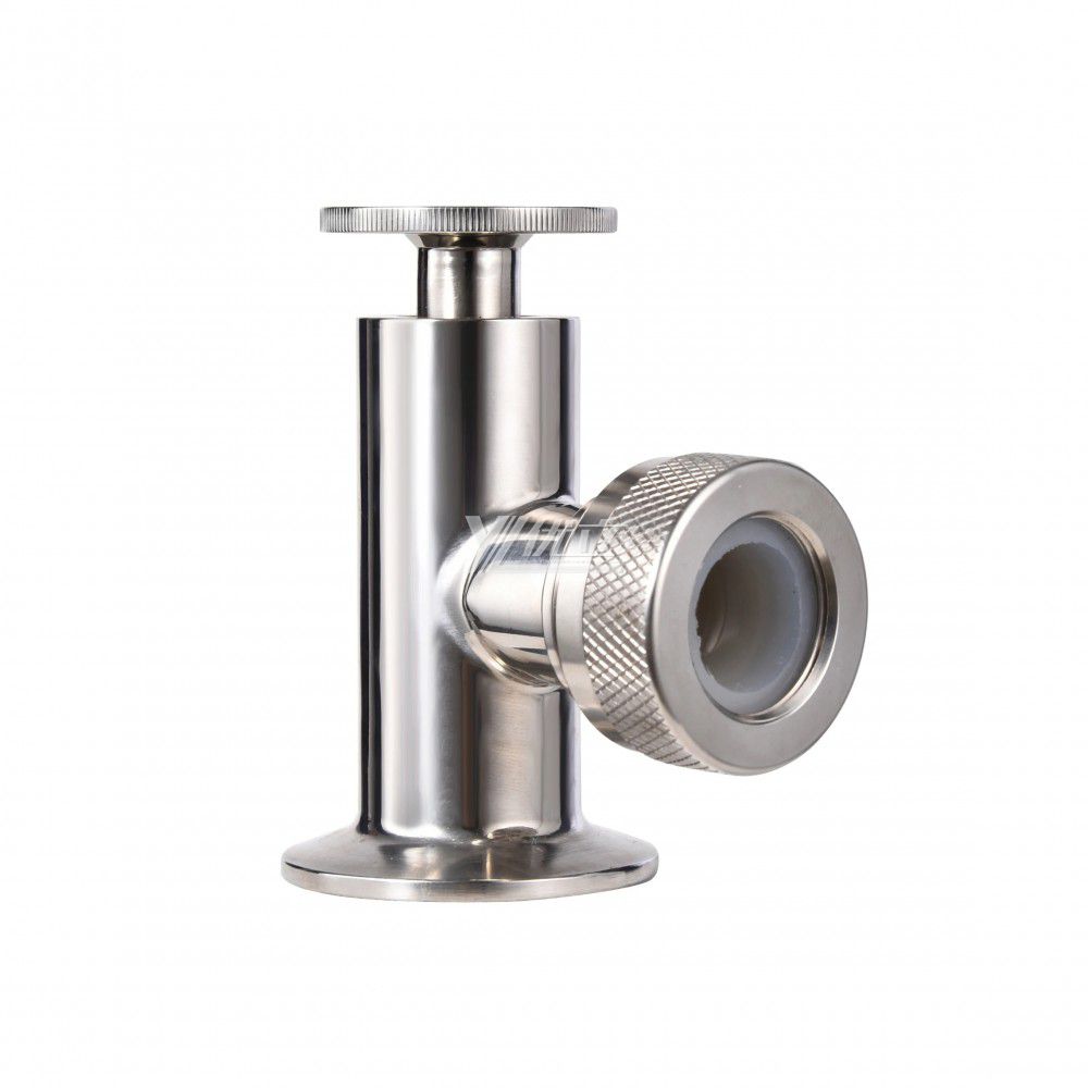 YOULI Hygienic Food Grade Sanitary Stainless Steel 304 316L Three Way Four Way Cork Valve Clamped Level Gauge