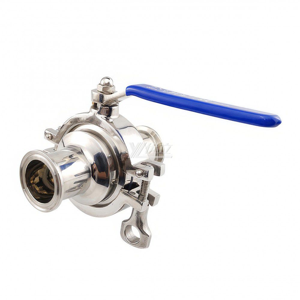 YOULI Hygienic Food Grade Sanitary Stainless Steel 304 316 zero Dead Beverage Milk Drink Manual Tri Clamed Ball Valve