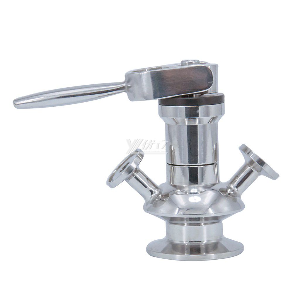 Stainless Steel SS316L Manual Aseptic Sampling Valve with PTFE Gaskets