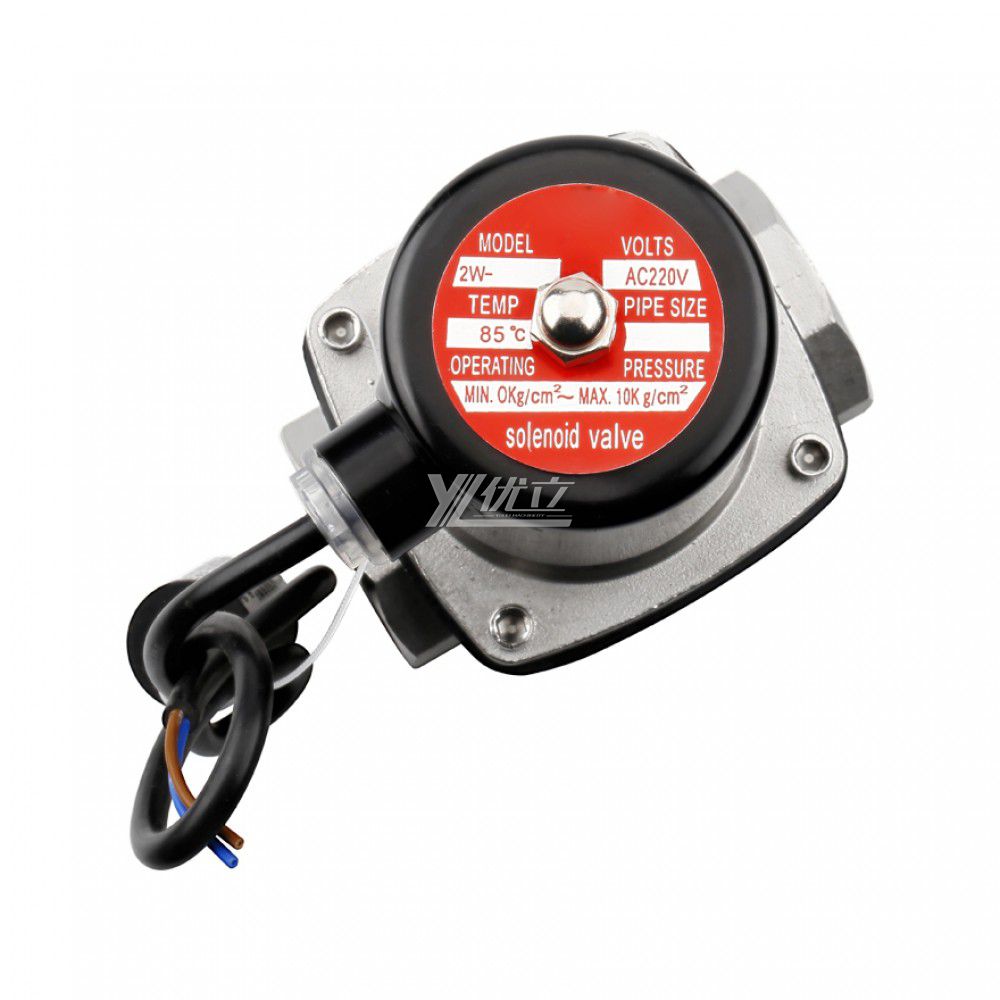 YOULI 2W Stainless Steel 304 316 Two Way Npt Bsp AC220V DC24V Normal Close Water Oil Gas Straight Female Thread Solenoid Valve