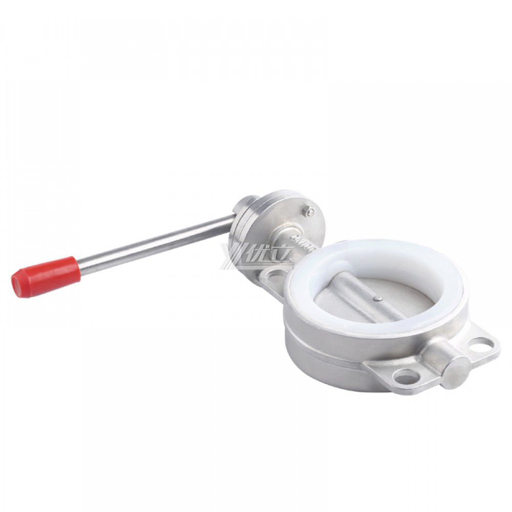 YOULI ANSI 150LB 304 316 Stainless Steel JIS 10K Pn10-16  PTFE EPDM Silicon Water Manual Center Wafer Butterfly Valve