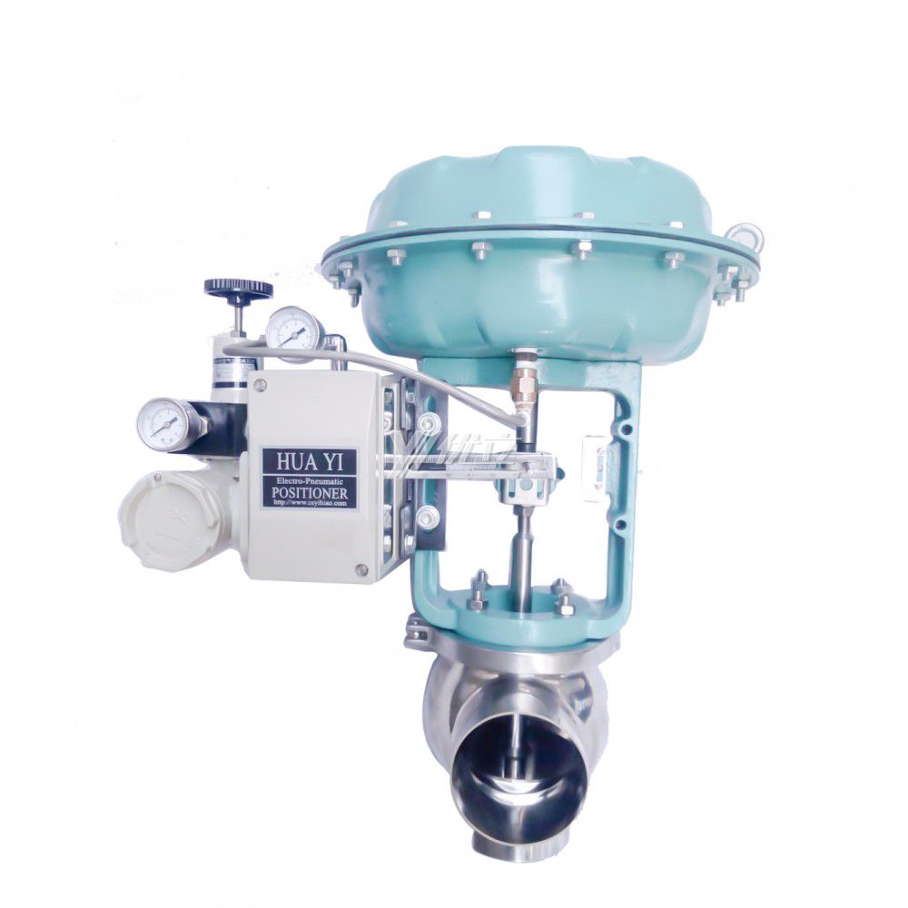 Stainless Steel Sanitary Electric -Pneumatic Flow Regulating Valve