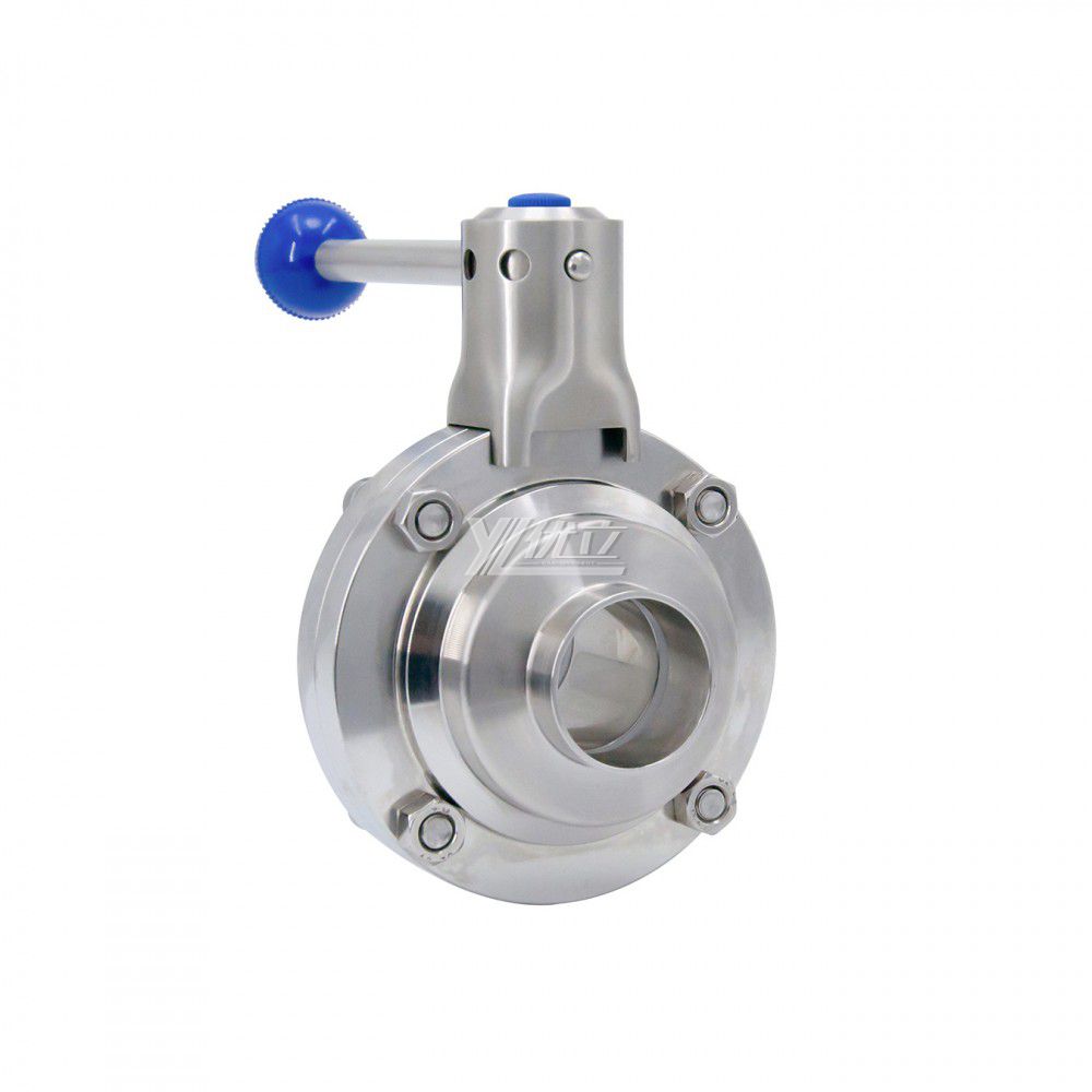 YOULI Hygienic Food Grade Sanitary Stainless Steel 304 316L Stainless Steel Sanitary Butterfly Type Welded Ball Valve