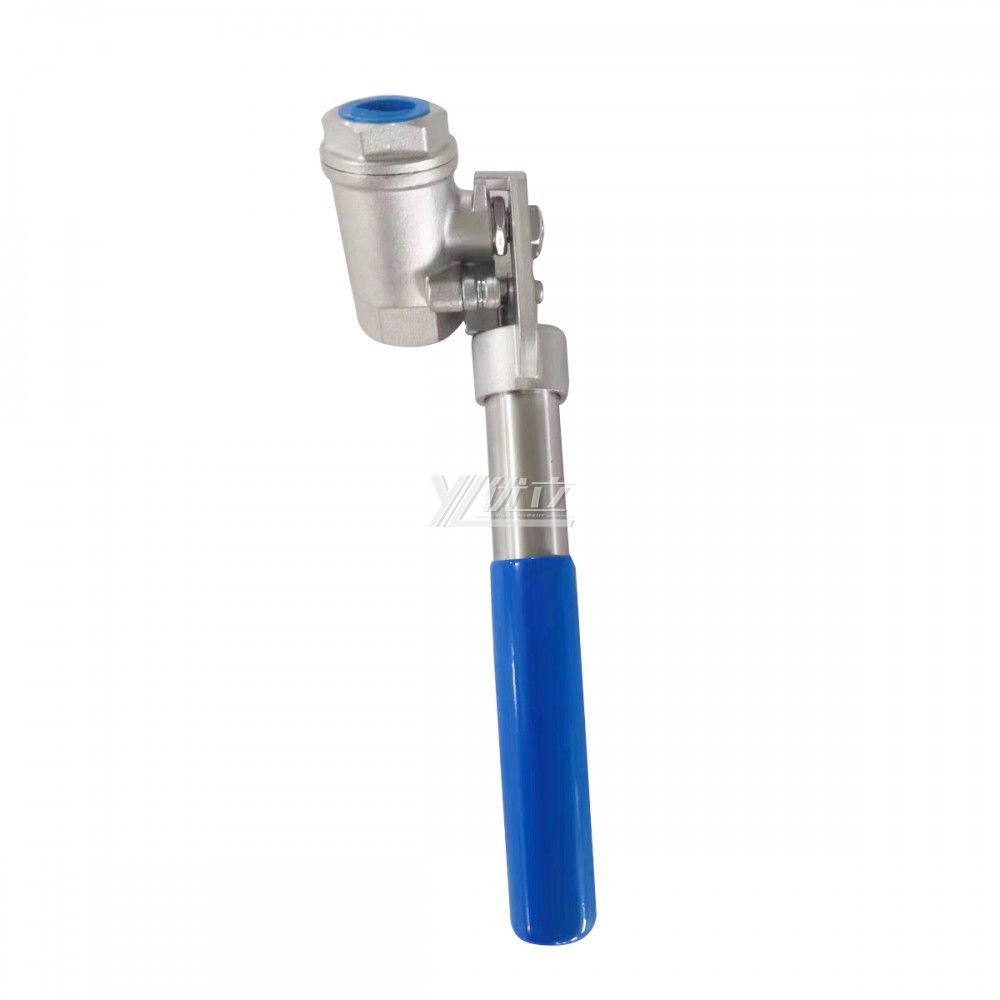 YOULI RC NPT BSP 1000-2000wog 1.6-6.4mpa 304 316 WCB Stainless Steel Automatic Reset Handle 2PC Threaded Ball Valve