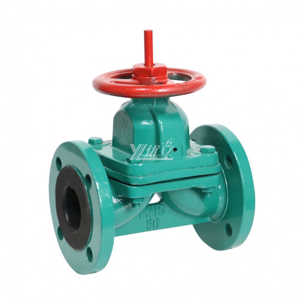YOULI Stainless Steel BS ANSI 150LB 300LB 304 316 JIS 10K-20K 1.6mp WCB Manual Rubber Lined Flange Diaphragm Valve