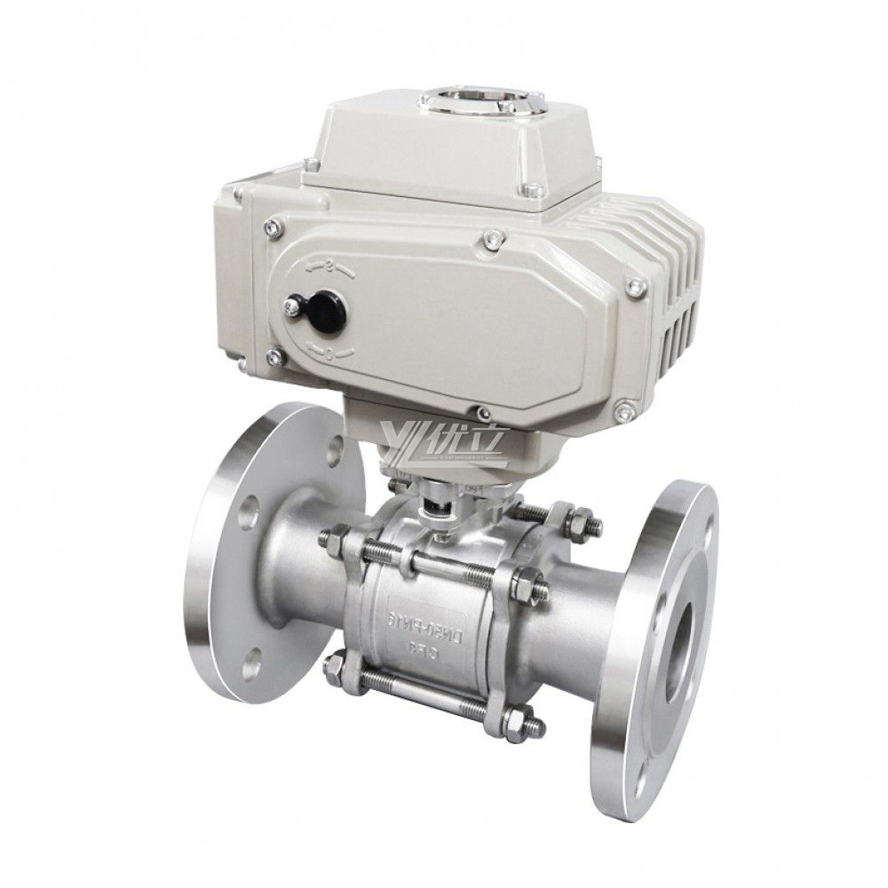 YOULI High Temperature NPT BSP 1.6mpa Stainless Steel 304 316 Motorized AC220V Electric Actuator 3 Piece Thread Ball Valve