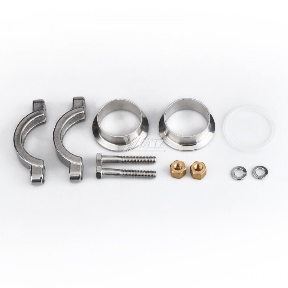 YOULI Hygienic Food Grade Sanitary Stainless Steel 304 316 DIN SMS 3A Pipe Fitting Complete Sets High Pressure Clamp Ferrule