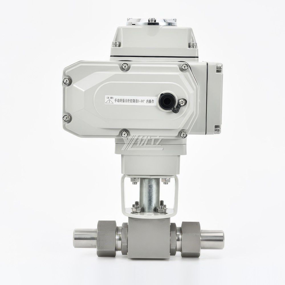 YOULI Hydraulic Pressure 6000psi PN500304 316 Stainless Steel DC24V KHB High Pressure Electric Union Butt Welded Ball Valve