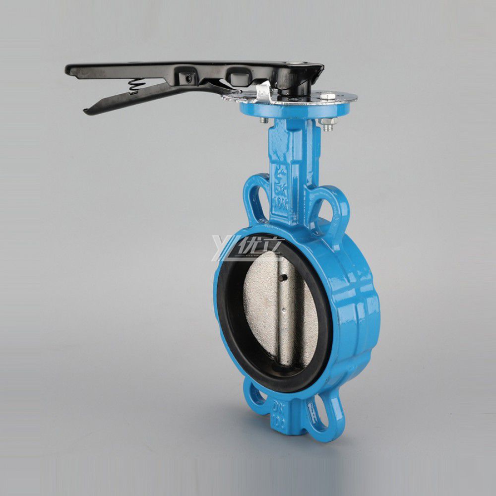 YOULI Stainless Steel ANSI 150LB 304 316 JIS 10K Pn10-16 Cast Iron PTFE EPDM Soft Sealing Water Manual Wafer Butterfly Valve