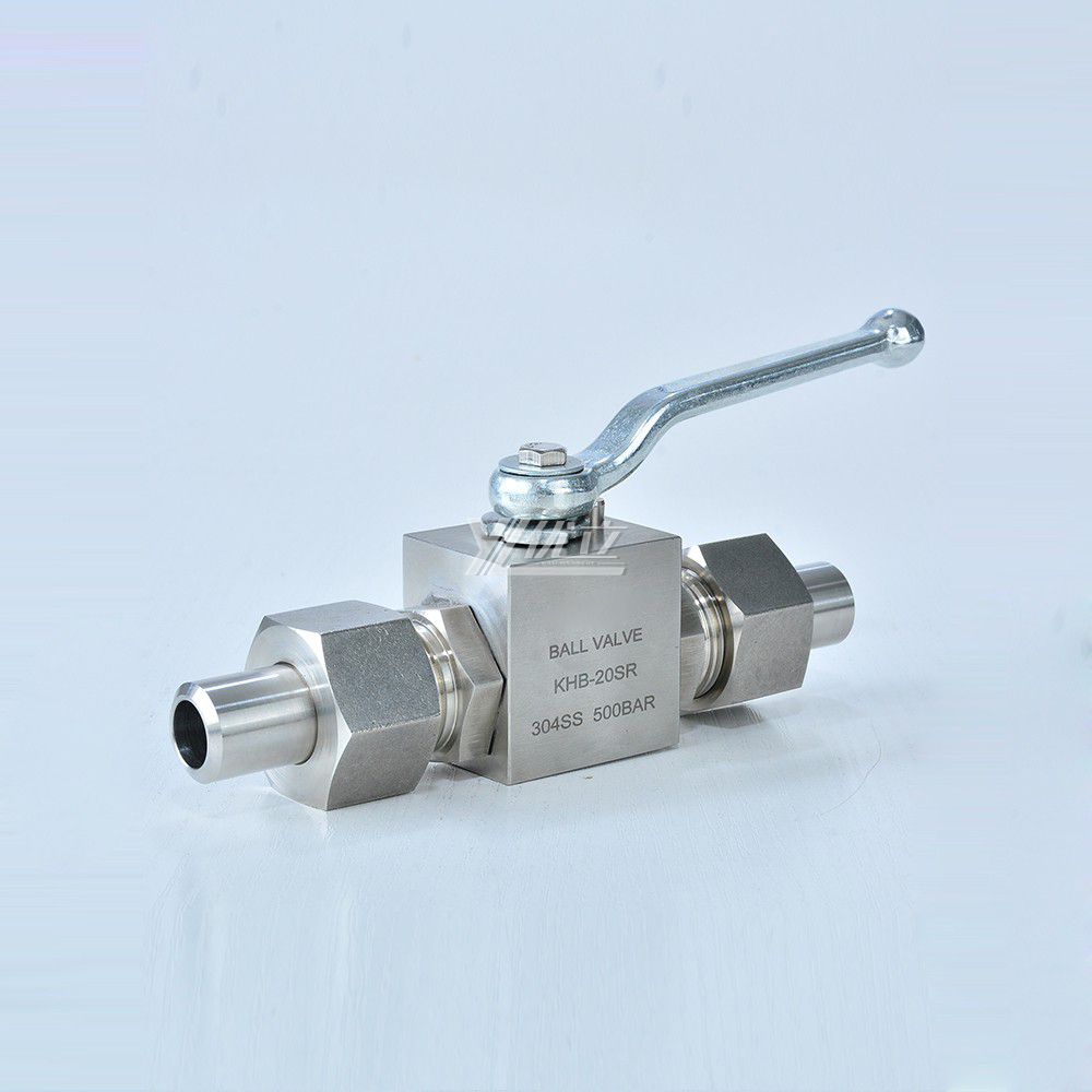 YOULI Hydraulic Pressure PN500 Stainless Steel 304 316 KHB 31.5mpa 50mpa 6000psi High Pressure Union Butt Welded Ball Valve