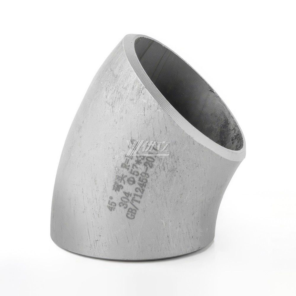 YOULI Industrial Shot Blasting Pickling Stainless Steel ANSI SCH40-SCH160  304 SS316L Pipe Fitting 45 Degrees Butt Welding Elbow