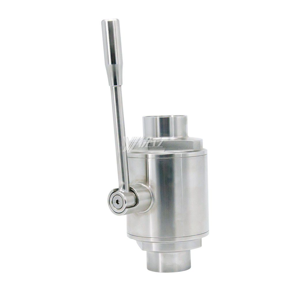 Stainless Steel SS304 Sanitary Weld Welding Straight Ball Valves