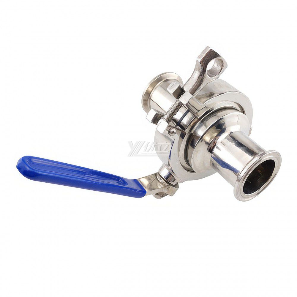 YOULI Hygienic Food Grade Sanitary Stainless Steel 304 316 zero Dead Beverage Milk Drink Manual Tri Clamed Ball Valve