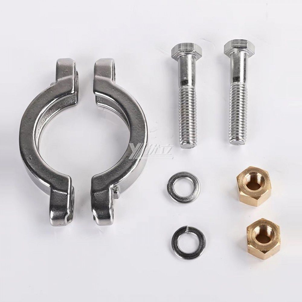 YOULI Hygienic Food Grade Sanitary Stainless Steel 304 SS316L DIN SMS 3A Tri-clamp Pipe Fitting High Pressure Pin Clamp