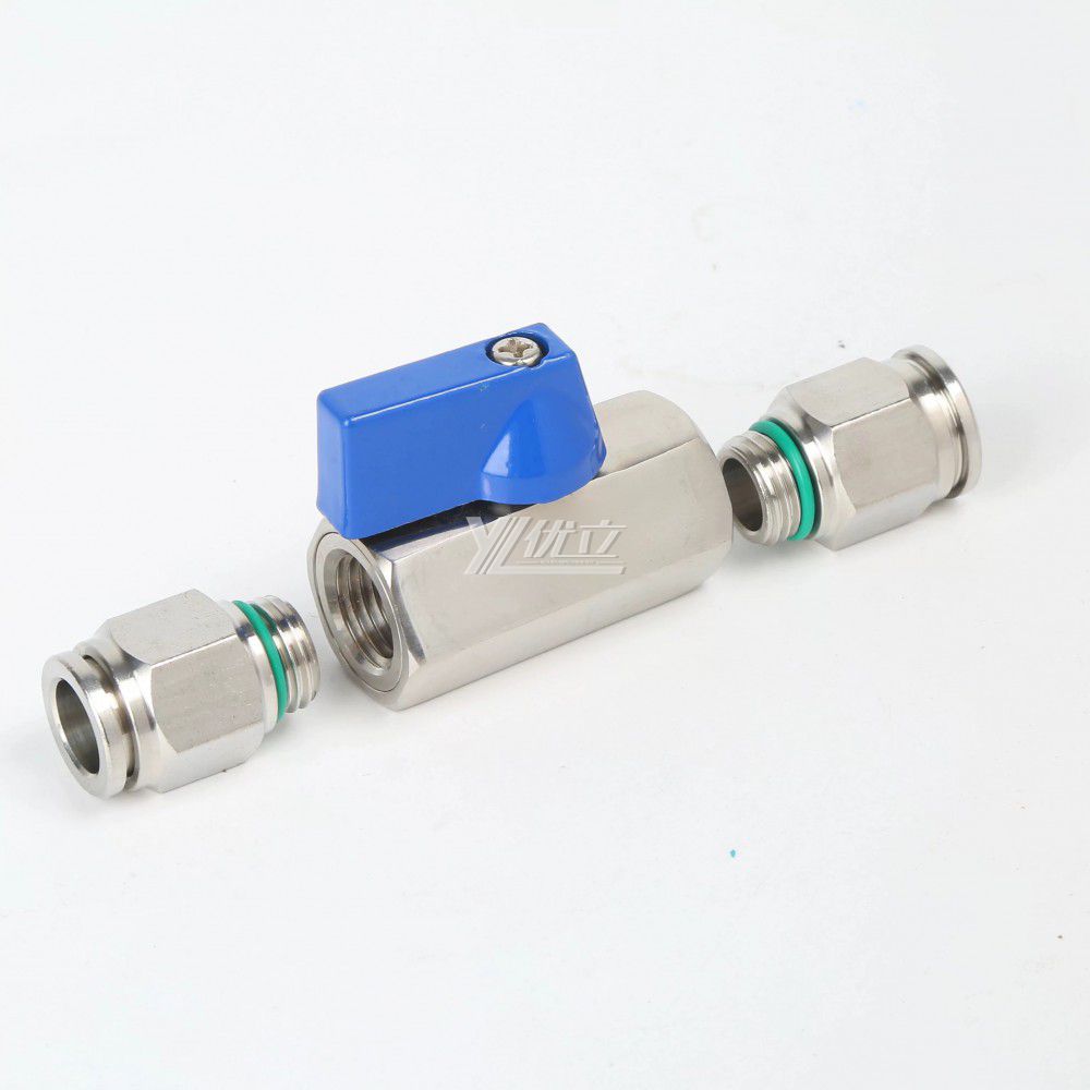 YOULI 1/8" 1/4" NPT BSP 1000WOG PN63 304 316 Stainless Steel Manual Quickly Plug Mini Ball Valve