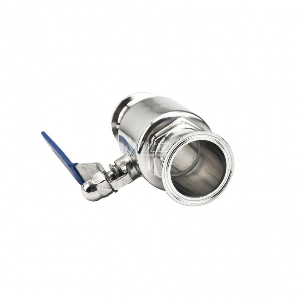 YOULI Top-Quality Hygienic Food Grade Sanitary Stainless Steel  304 316L Beverage Milk Manual Straight Tri Clamped Ball Valve