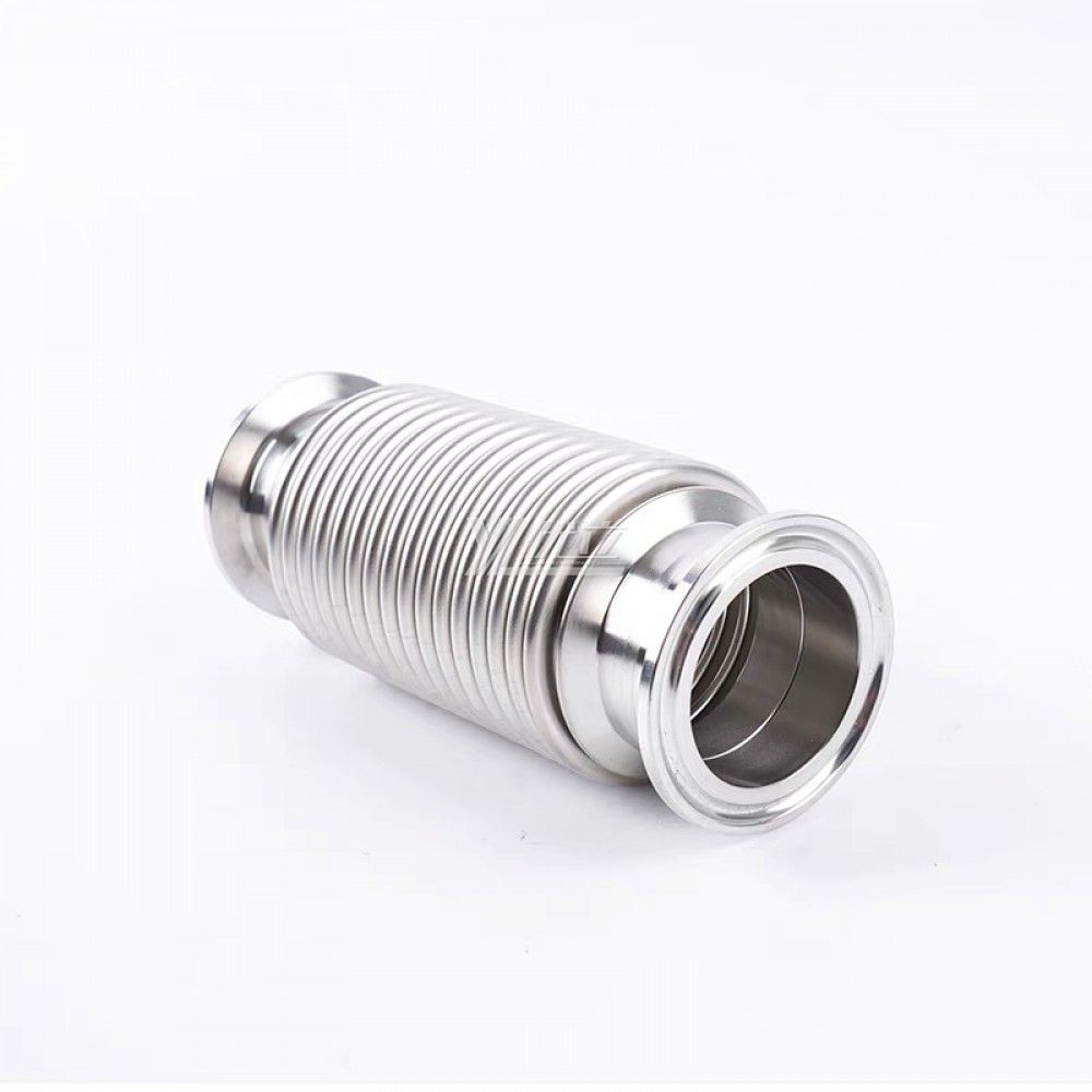 YOULI Food Grade Sanitary Stainless Steel 304 SS316L100-4000mm SMS DIN ISO 3A Pipe Fitting Clamped Sylphon Bellows Fitting