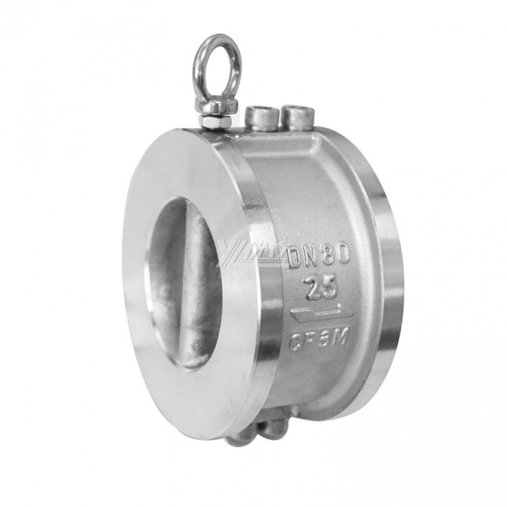 YOULI Vertical or Horizontal H77X H76W ANSI 150LB Stainless Steel 304 316 JIS 10K 1.6mpa WCB Butterfly Type Wafer Check Valve