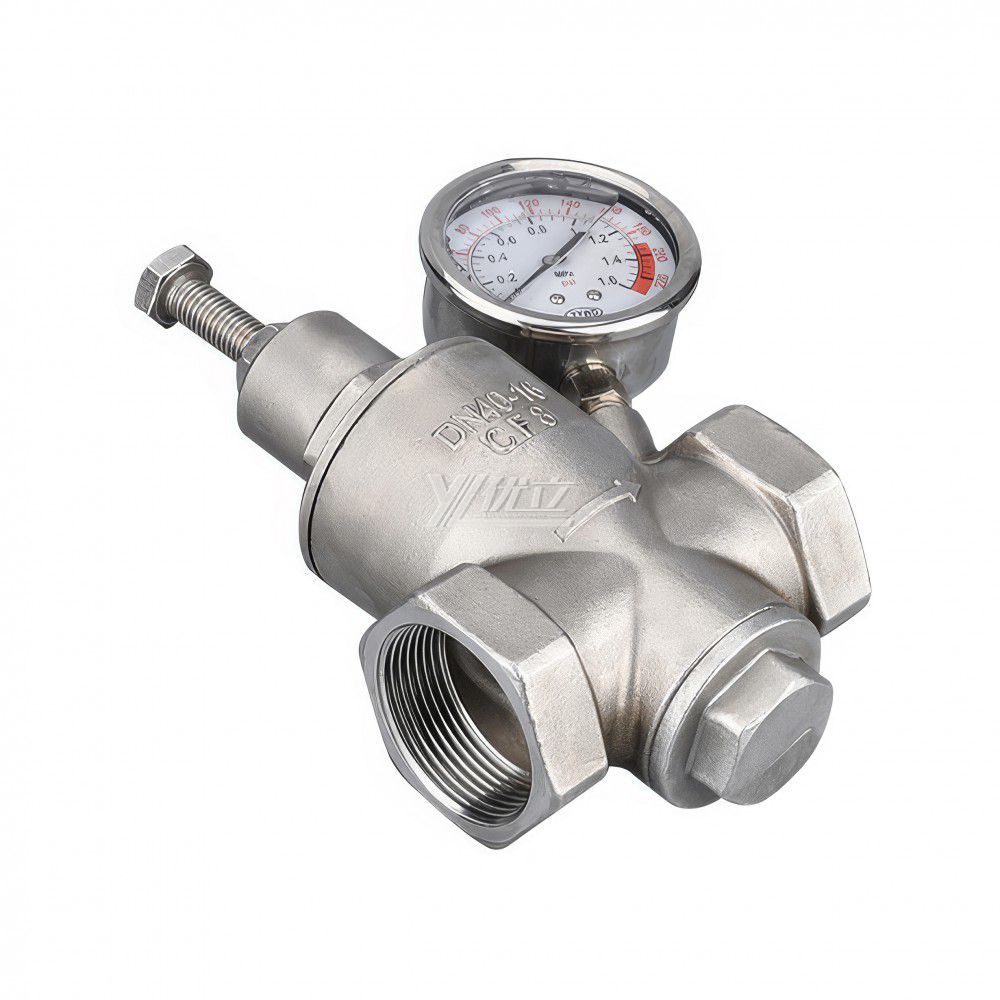 YOULI YZ11X Pressure Gage NPT BSP Pn16 304 316 Stainless Steel Water Branch Membrane Type Female Threaded Pressure Relief Valve