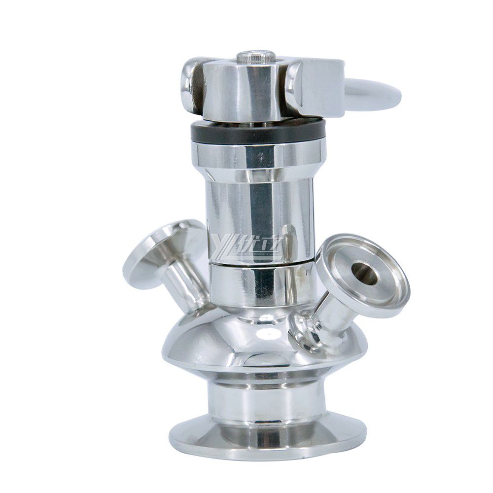 Stainless Steel SS316L Manual Aseptic Sampling Valve with PTFE Gaskets