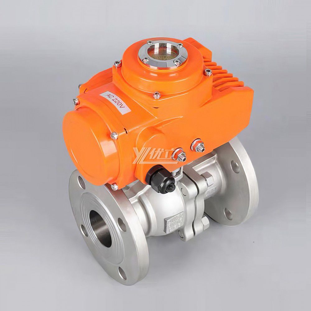 YOULI Stainless Steel ANSI 150LB 304 316 JIS 10K 1.6mpa High Temperature WCB Motorized AC220V On/off Electric Flanged Ball Valve