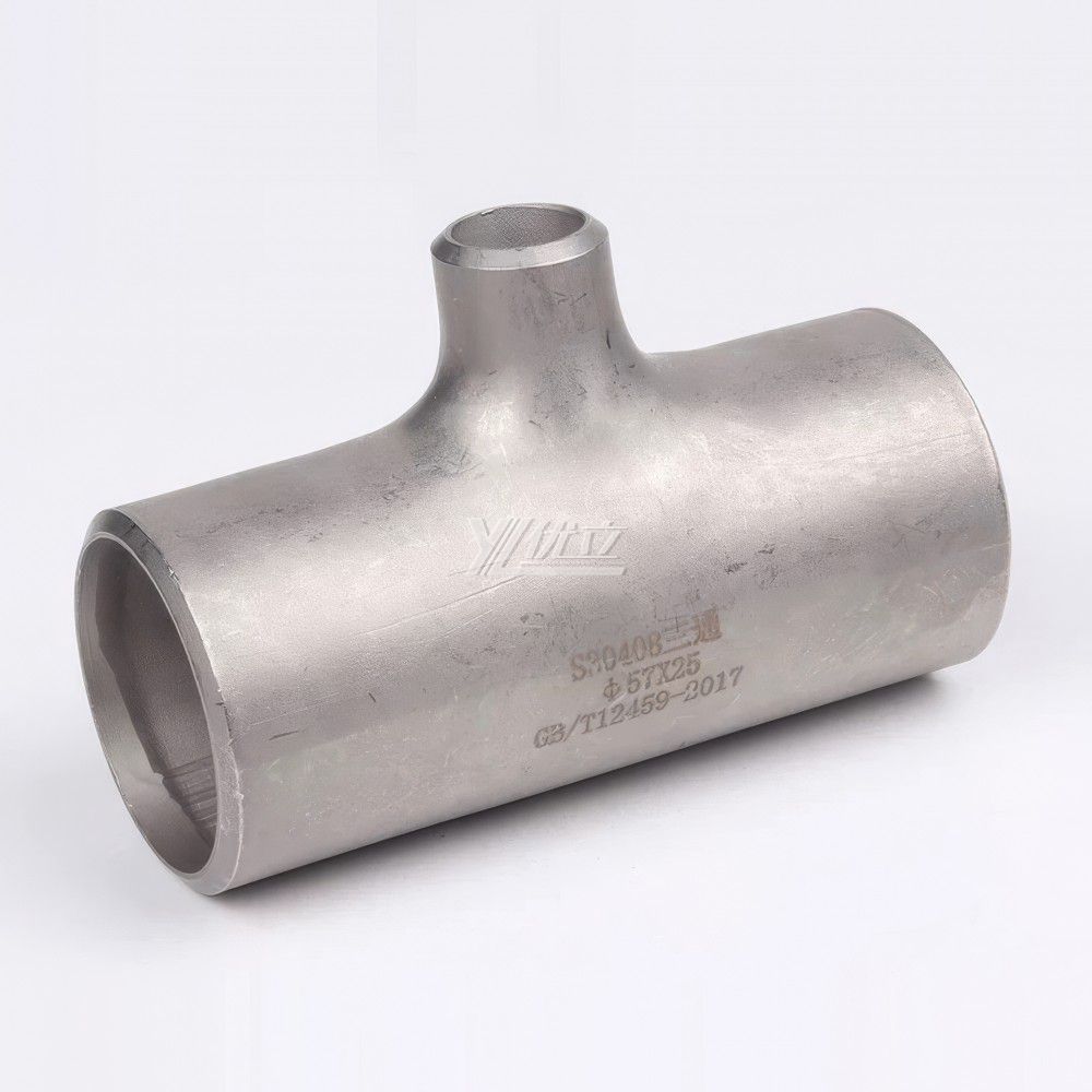 YOULI Industrial Shot Blasting Pickling Stainless Steel ANSI WCB 304 SS316L 3 Way Pipe Fitting Butt Welding Reducing Tee