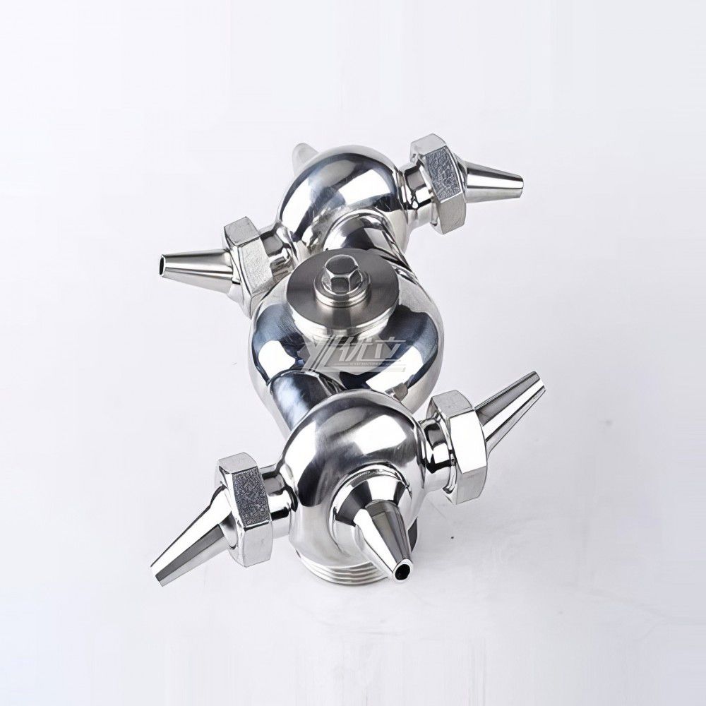 YOULI Food Grade Sanitary 360 Degree CIP Nozzle Tank Cleaning Stainless Steel 304 SS316L Male Threaded Rotary Cleaning Spray Ball